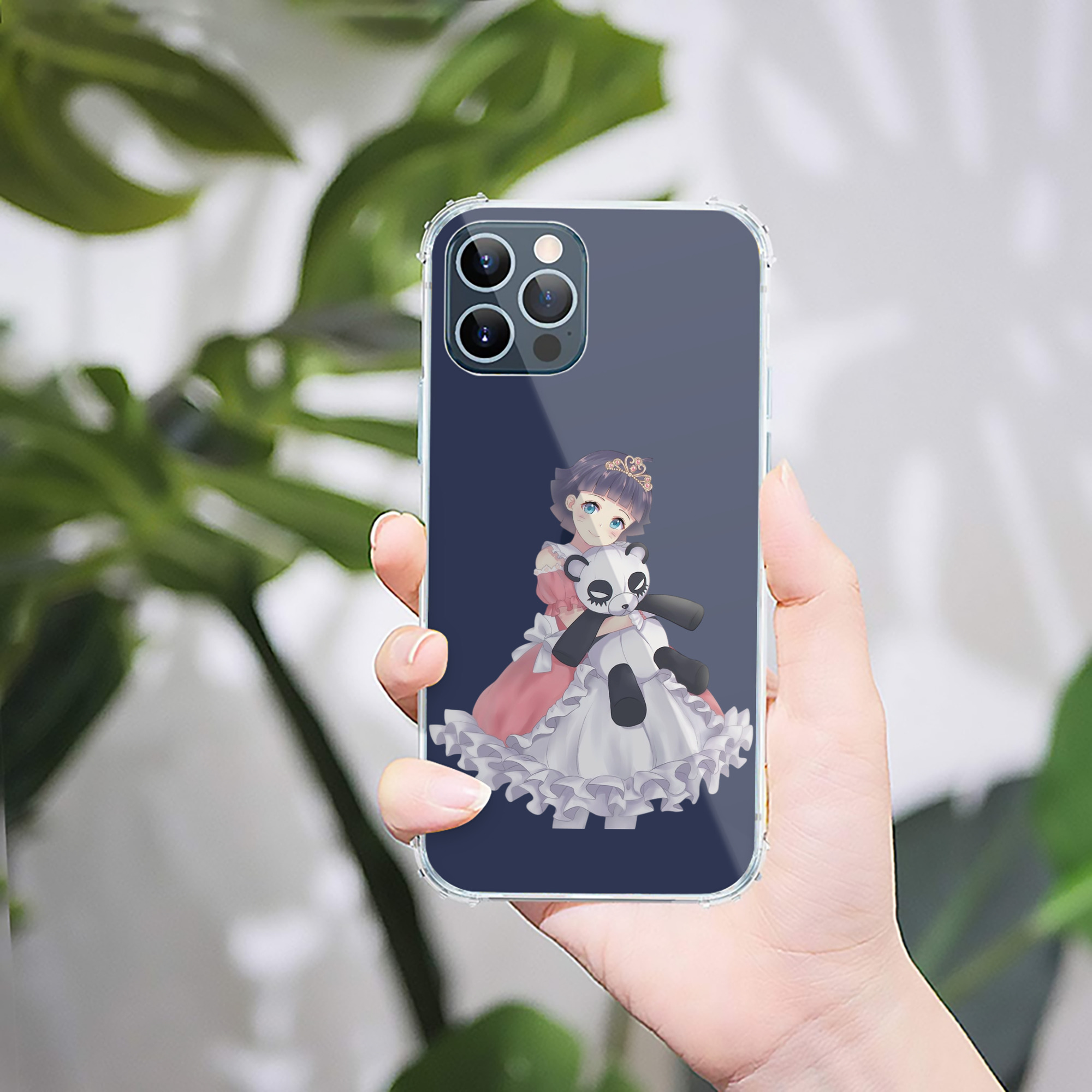 （画像用） NARUTO -ナルト- うずまき ヒマワリ Uzumaki Himawari 【iPhone 12シリーズ対応】透明スマホケース（クリアソフトケース）